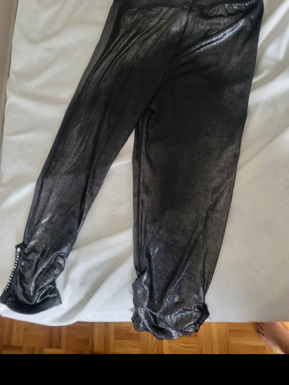 lunya Metallic Black Jogger Pants